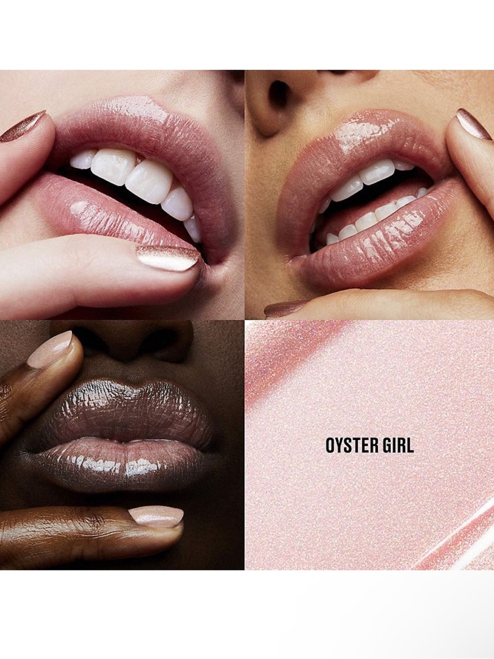 MAC Cosmetics | Lipglass 305 Oyster Girl - Nude Pink Shimmer